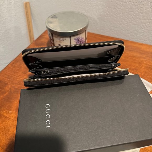 NEW Gucci Black Soho Zip Around Wallet - Picture 2 of 3